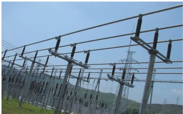 Aluminum Alloy Conductive Tubular Busbar Technical Drawing