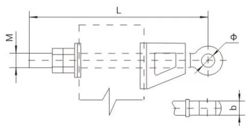 BD Type Overhead Ground Wire Suspension Hanger Detail