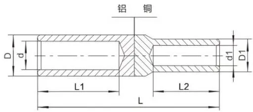 GTL Copper Aluminum Connector Tube