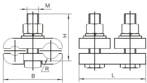 JBLY, JB, PGA, JBL, JBT, JBTL, CAPG Special-Shaped Parallel Groove Clamp