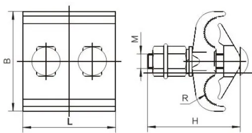 JBLY, JB, PGA, JBL, JBT, JBTL, CAPG Special-Shaped Parallel Groove Clamp