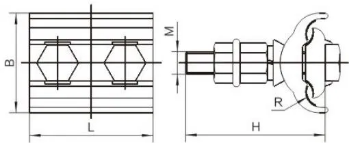 JBLY, JB, PGA, JBL, JBT, JBTL, CAPG Special-Shaped Parallel Groove Clamp