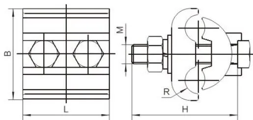 JBLY, JB, PGA, JBL, JBT, JBTL, CAPG Special-Shaped Parallel Groove Clamp