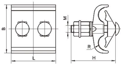 JBLY JB PGA JBTY JBTLY Special Shaped Parallel Groove Clamp