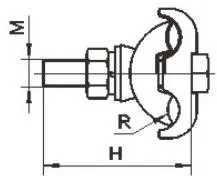 JBLY JB PGA JBTY JBTLY Special Shaped Parallel Groove Clamp