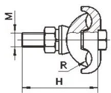 JBLY JB PGA JBTY JBTLY Special Shaped Parallel Groove Clamp