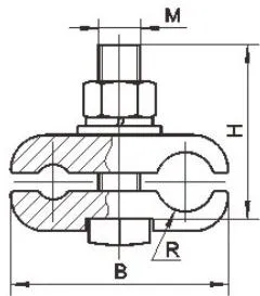 JBLY JB PGA JBTY JBTLY Special Shaped Parallel Groove Clamp