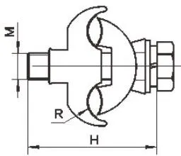 JBLY JB PGA JBTY JBTLY Special Shaped Parallel Groove Clamp