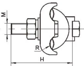 JBLY JB PGA JBTY JBTLY Special Shaped Parallel Groove Clamp