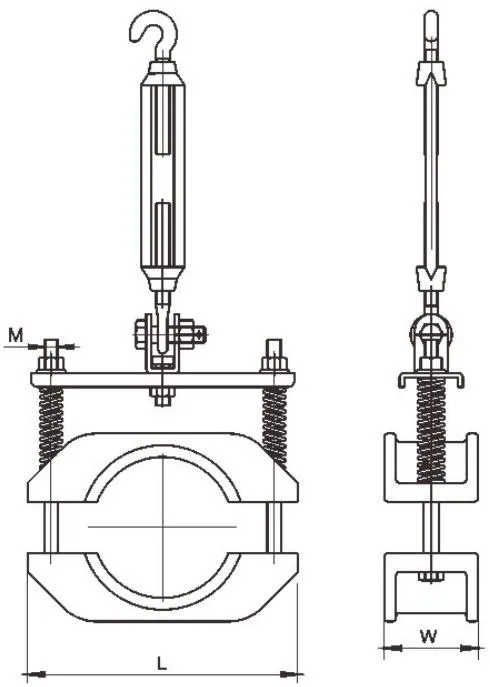 JGHX High Voltage Suspension Cable Fixing Clamp