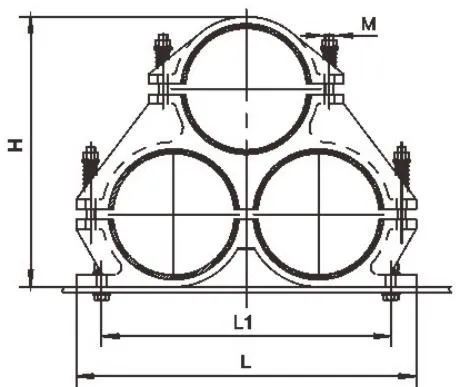 JGPD-H High Voltage Cable Fixing Clamp
