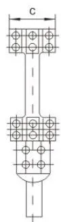 JR 4-way to 2-way Branch Clamp