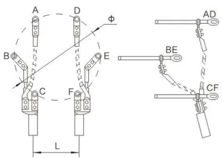 JR 6-to-2 Clamp