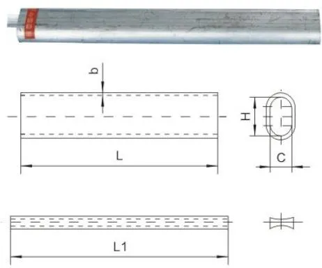 JTB Splicing Sleeve (Aluminum Strand) (Explosive Compression)