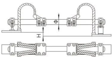 KLMG Type Cross-Road Busbar Transition Fitting