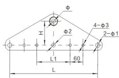 L Type Triangular Yoke Plate