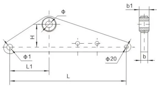 L Type Triangular Yoke Plate