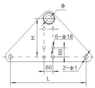 L Type Triangular Yoke Plate