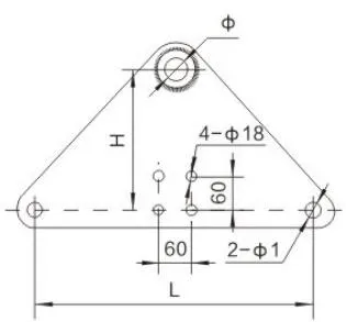 L Type Triangular Yoke Plate