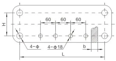LJ, LXV &#x26; LF Type Square Yoke Plate