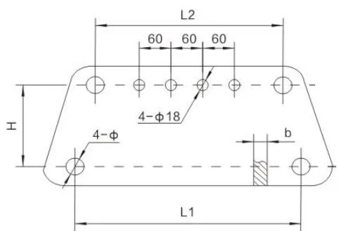 LS Type Trapezoidal Yoke Plate