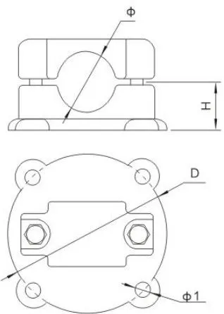 MDG-N-51 Type Single Flexible Busbar Fixed Clamp