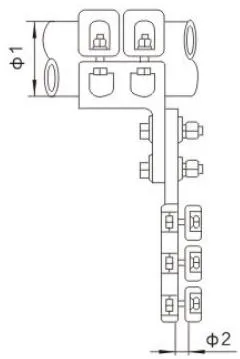 MG MR C Type T Connector 90 Deg Engineering Drawing