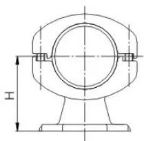 MGG Type Tubular Busbar Fixed Support Clamp