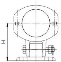 MGG₁ Type Tubular Busbar Sliding Support Clamp