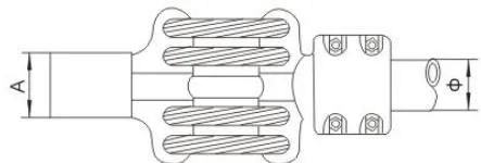 MGS/MGSG Type Tubular Busbar Expansion Connector (0°)