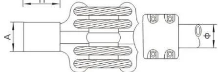 MGS/MGSG Type Tubular Busbar Expansion Connector (0°)