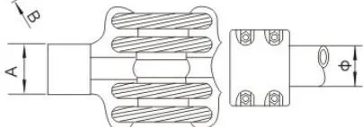 MGS/MGSG Type Tubular Busbar Expansion Connector (30°)