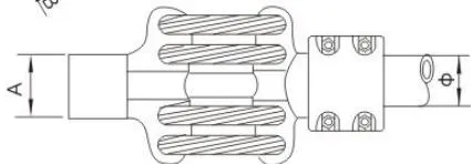 MGS/MGSG Type Tubular Busbar Expansion Connector (30°)