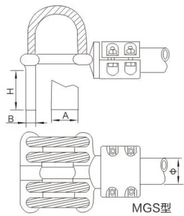MGS/MGSG Type Tubular Busbar Expansion Connector (90°)
