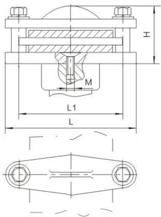 MNP Indoor Rectangular Busbar Support (Flat)