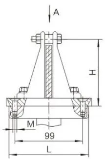 MWL Outdoor Rectangular Busbar Support (Vertical)