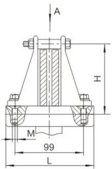 MWL Outdoor Rectangular Busbar Support (Vertical)