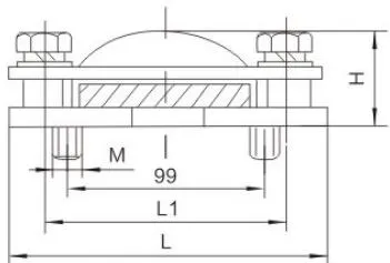 MWP Outdoor Rectangular Busbar Support (Flat)