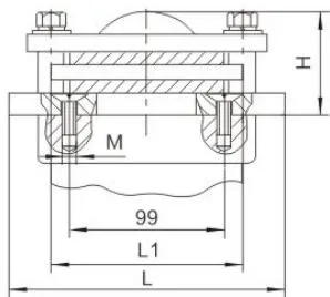MWP Outdoor Rectangular Busbar Support (Flat)