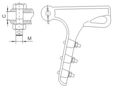 NLL Bolted Aluminum Alloy Strain Clamp