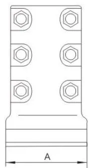 SL, SLG Bolted Heat-Resistant Single-Conductor Equipment Clamp (90deg)