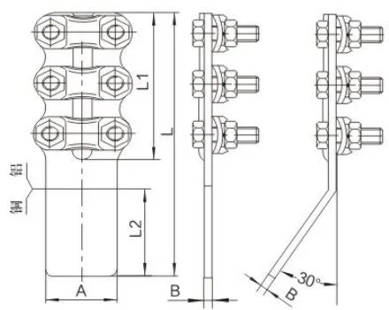 SLG Copper-Aluminum Equipment Clamp