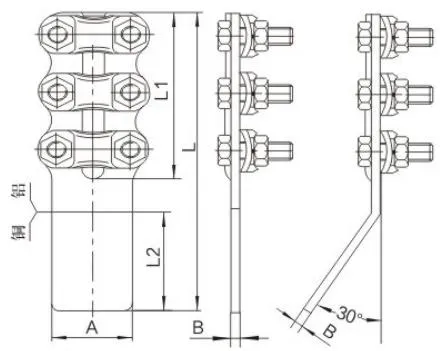 SLG Copper-Aluminum Equipment Clamp