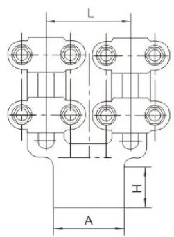 SLS Bolted Double-Conductor Equipment Clamp