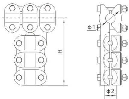 TL Bolted Single-Conductor T-Clamp