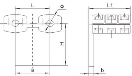 TLS Bolted Double-Conductor T-Clamp