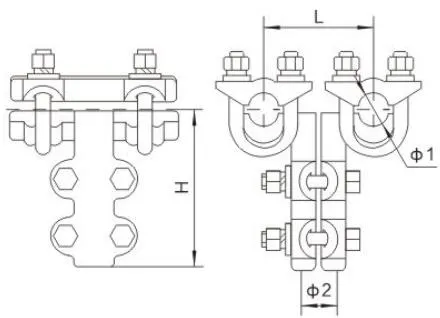 TLS Double-Conductor T-Clamp