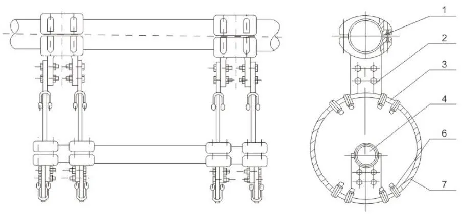 Tubular Busbar Fittings Installation Schematic