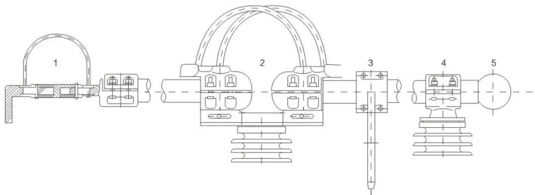 Tubular Busbar Fittings Installation Schematic