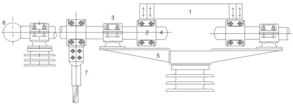 Tubular Busbar Fittings Installation Schematic